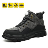 Steel Toe Shoes for Men Women, Slip Resistant Safety Work Boots Puncture Proof Comfortable Indestructible Sneakers with Specialized Work Insole for Industry Construction Warehouse