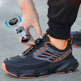 Steel Toe Shoes for Men Women Comfortable Safety Work Sneakers Industrial Non Slip Air Cushion Construction Puncture Proof