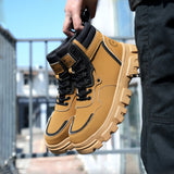 Steel Toe Shoes for Men Women, Slip Resistant Safety Work Boots Puncture Proof Comfortable Indestructible Sneakers with Specialized Work Insole for Industry Construction Warehouse
