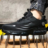 Steel Toe Shoes for Men Women Comfortable Safety Work Sneakers Industrial Non Slip Shoes Lightweight Puncture Proof