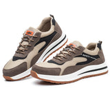 Steel Toe Shoes for Men Women, Slip Resistant Safety Work Puncture Proof Comfortable Indestructible Sneakers for Industry Construction Warehouse