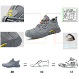 Steel Toe Shoes for Men Waterproof Slip Resistant Women Work Sneakers Athletic Durable Lightweight Comfortable Indestructible Construction Tennis