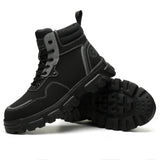Steel Toe Shoes for Men Women, Slip Resistant Safety Work Boots Puncture Proof Comfortable Indestructible Sneakers with Specialized Work Insole for Industry Construction Warehouse
