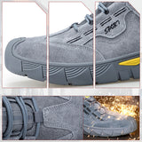 Steel Toe Shoes for Men Waterproof Slip Resistant Women Work Sneakers Athletic Durable Lightweight Comfortable Indestructible Construction Tennis