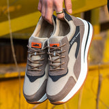 Steel Toe Shoes for Men Women, Slip Resistant Safety Work Puncture Proof Comfortable Indestructible Sneakers for Industry Construction Warehouse