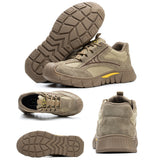 Steel Toe Shoes for Women Lightweight Safety Sneakers Air Cushion Comfortable Slip Resistant Indestructible Men Puncture Proof Work Shoe