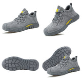 Steel Toe Shoes for Men Waterproof Slip Resistant Women Work Sneakers Athletic Durable Lightweight Comfortable Indestructible Construction Tennis