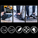 Steel Toe Shoes for Men Women Lightweight Indestructible Safety Construction Non Slip Composite Sneakers