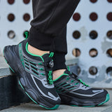 Steel Toe Shoes for Men Women Comfortable Safety Work Sneakers Industrial Non Slip Air Cushion Construction Puncture Proof