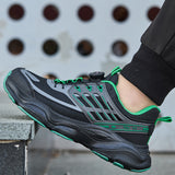Steel Toe Shoes for Men Women Comfortable Safety Work Sneakers Industrial Non Slip Air Cushion Construction Puncture Proof