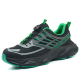 Steel Toe Shoes for Men Women Comfortable Safety Work Sneakers Industrial Non Slip Air Cushion Construction Puncture Proof