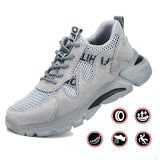 Steel Toe Work Shoes for Men Women Safety Composite Sneakers Lightweight Comfortable Utility Indestructible Industrial Construction