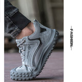 Steel Toe Shoes Men Women Lightweight Air Cushion Safety Sneakers Slip Resistant Work Sneakers Safety Toe Tennis Shoes Indestructible Shoe