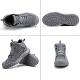 Steel Toe Boots for Women Men Wide Fit Work Safety Shoes High Top Slip Resistant Comfortable Breathable Composite Indestructible Sneakers