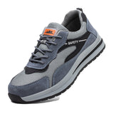 Steel Toe Shoes for Men Women, Slip Resistant Safety Work Puncture Proof Comfortable Indestructible Sneakers for Industry Construction Warehouse