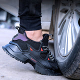 Steel Toe Shoes for Men Women Lightweight Indestructible Safety Construction Non Slip Composite Sneakers