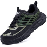 Steel Toe Shoes for Men Women Comfortable Safety Work Sneakers Industrial Non Slip Air Cushion Construction Puncture Proof