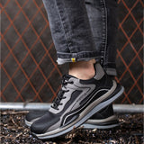 Steel Toe Shoes for Men Women Work Safety Comfortable Puncture Proof Sneakers Tennis Sneakers Construction Indestructible Utility Footwear