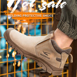 Steel Toe Boots for Men and Women Work Slip Resistant Safety Shoes Indestructible Industrial Construction Welding Protective Working Sneakers