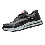 Steel Toe Shoes for Men Women, Slip Resistant Safety Work Puncture Proof Comfortable Indestructible Sneakers for Industry Construction Warehouse