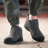 Steel Toe Boots for Men and Women Work Slip Resistant Safety Shoes Indestructible Industrial Construction Welding Protective Working Sneakers