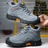 Steel Toe Shoes Lightweight Work Boots Men Women Comfortable Industrial Breathable Safety Construction Sneakers Indestructible