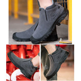 Steel Toe Boots for Men and Women Work Slip Resistant Safety Shoes Indestructible Industrial Construction Welding Protective Working Sneakers