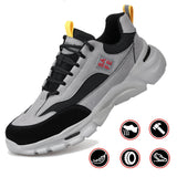 Steel Toe Work Shoes for Men Women Safety Composite Sneakers Lightweight Comfortable Utility Indestructible Industrial Construction