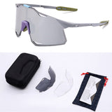 Polarized Sunglasses for Men & Women, UV Protection Sport Cycling Fishing Outdoor 3 Interchangeable Lens Baseball Glasses