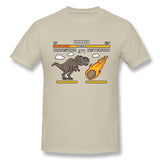 Mens Novelty T-Shirt Extinction Level Fighter New Breathable Round Neck Short Sleeves Tee