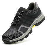 Steel Toe Shoes for Men Breathable Comfortable Women Safety Anti-Puncture Indestructible Construction Work Sneakers