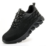 Safety Work Shoes for Men Steel Toe Shoes Lightweight Breathable Working for Worker Protective Sneakers