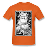 Men's Casual T-shirt Oceans Ate Alaska Comfy Round Neck Short Sleeves Tee