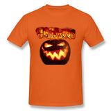 Men's Casual T-shirt Happy Halloween Style O-Neck Short Sleeves Tee