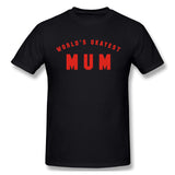 Mens Novelty T-Shirt Worlds Okayest Mum Breathable Round Neck Short Sleeves Shirt