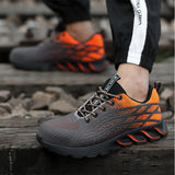 Safety Work Shoes for Men Steel Toe Shoes Lightweight Breathable Working for Worker Protective Sneakers