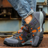 Steel Toe Shoes for Men Work Women Lightweight Air Cushion Sneakers Slip Resistant Indestructible Safety Work Boots