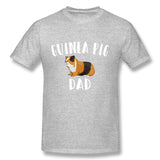 Men's Casual T-shirt Guinea Pig Funny Design - Guinea Pig Dad Style Round Neck Short Sleeves Shirt