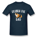 Men's Casual T-shirt Guinea Pig Funny Design - Guinea Pig Dad Style Round Neck Short Sleeves Shirt