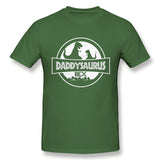 Mens Novelty T-Shirt Daddysaurus Comfy O-Neck Short Sleeves Shirt