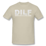 Men's Casual T-shirt DILF Devoted Involved Loving Father O Neck Short Sleeves Tees