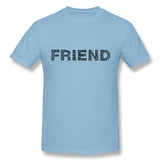 Cotton T Shirt for Men Friend Enemy Human People Persons Comfortable O-Neck Short Sleeves Shirt