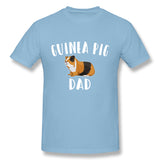 Men's Casual T-shirt Guinea Pig Funny Design - Guinea Pig Dad Style Round Neck Short Sleeves Shirt