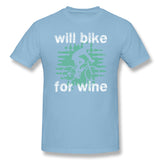 Men's Graphic T Shirt Want Bike For Wine Style O-Neck Short Sleeves Blouse Tops