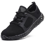Steel Toe Shoes Men Women, Work Safety Breathable Slip Resistant Sneakers Industrial Construction