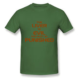Men's Graphic T Shirt The Liver Is Evil Comfortable O-Neck Short Sleeves Shirt