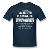 Men's Graphic T Shirt Volunteer Coordinator Breathable Crew Neck Short Sleeves Tees