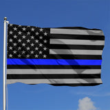 Fly Breeze 4 X 6 Ft Polyester Flag America Blue Line Flag Double Stitched Brass Grommets Home