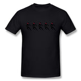 Mens Novelty T-Shirt Sexy Five Female Sprinters Wearing A Pony Tail Style O-Neck Short Sleeves Blouse Tops