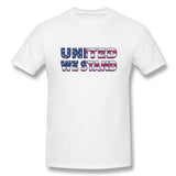 Cotton T Shirt for Men Saying Political United States Style O-Neck Short Sleeves Blouse Tops
